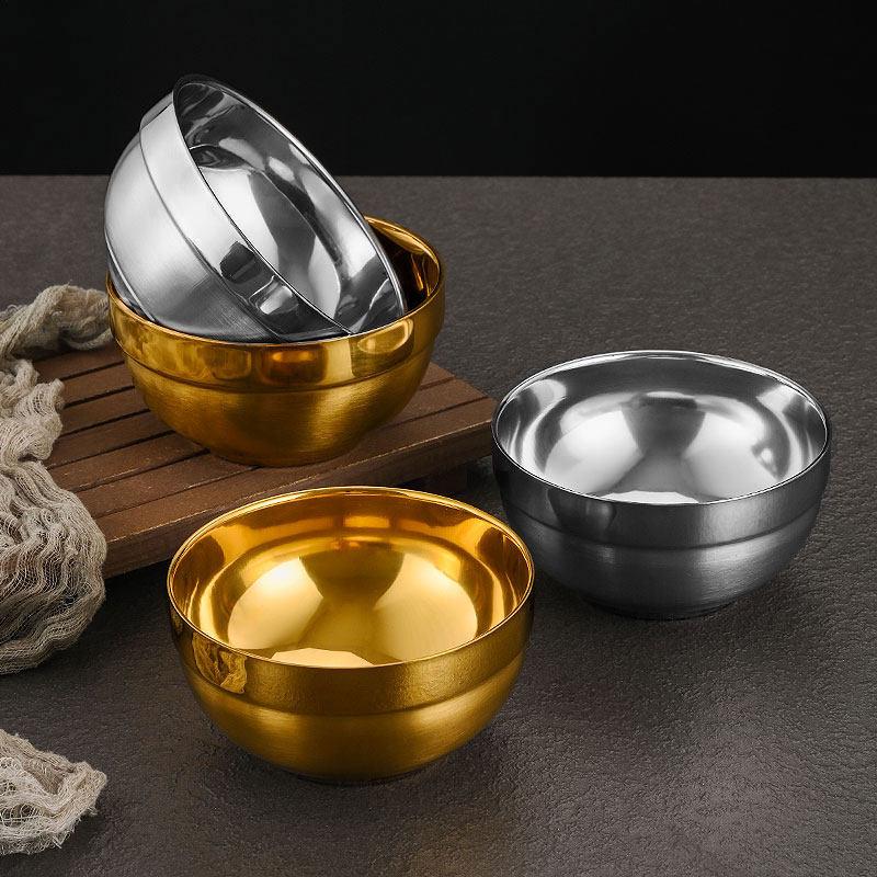 304 Stainless Steel Double-Layer Anti-Scald Bowl