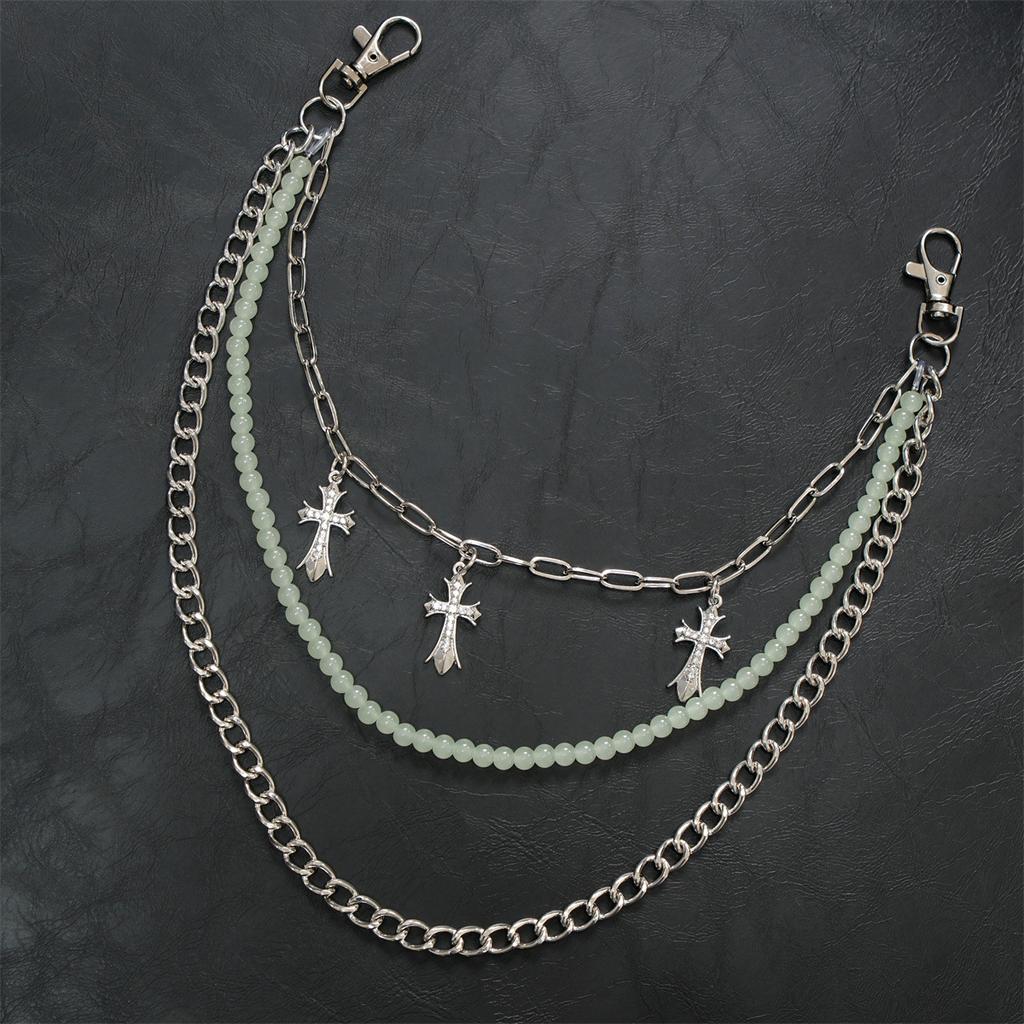 Fashion Chain, Trouser Chain, Retro Cool Chain, Hip-hop Waist Chain, Niche Feeling, Trendy and Cool Accessories, Trouser Chain.