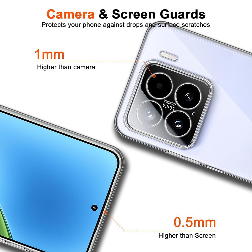 Crystal Silicone Soft Case For Xiaomi 15T 15 14T 14 T T Pro Clear Ultra Thin Back Shell For Xiaomi 15Ultra Cover