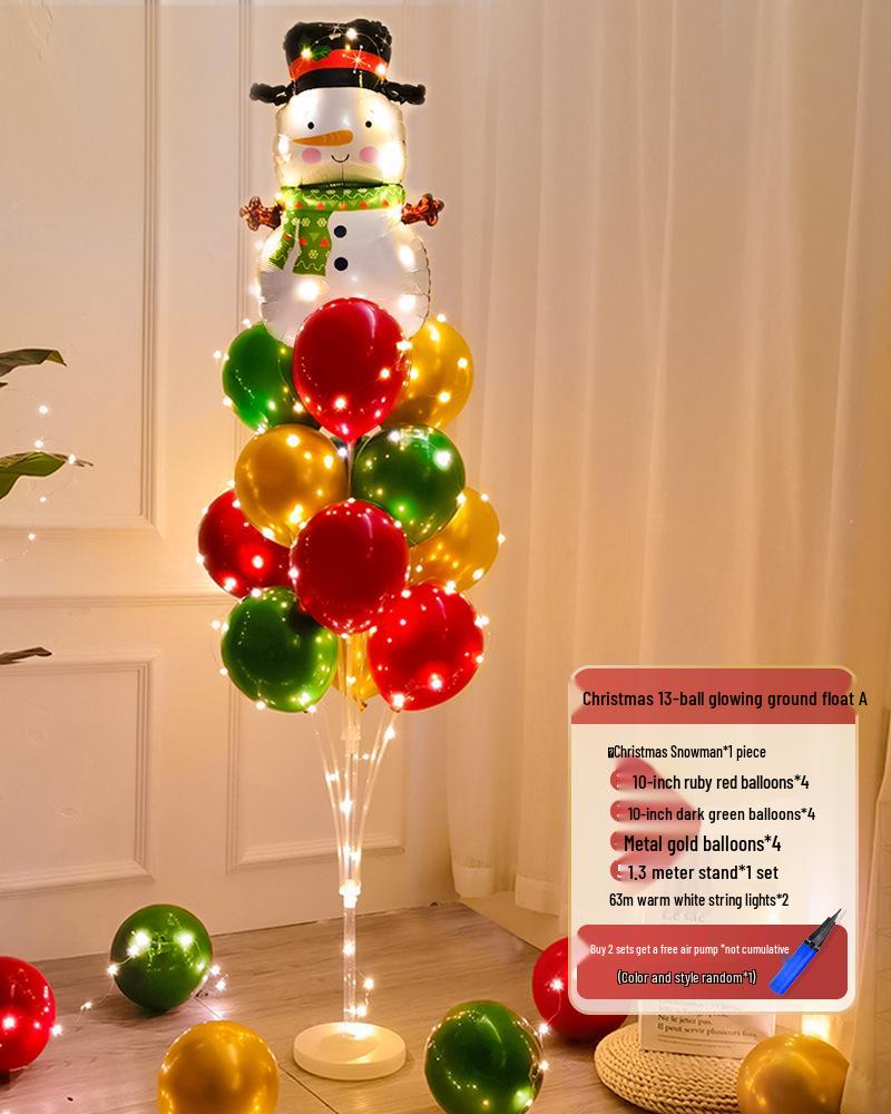 Christmas Luminous Balloon Decorations for Trees, Tables, and Window Displays