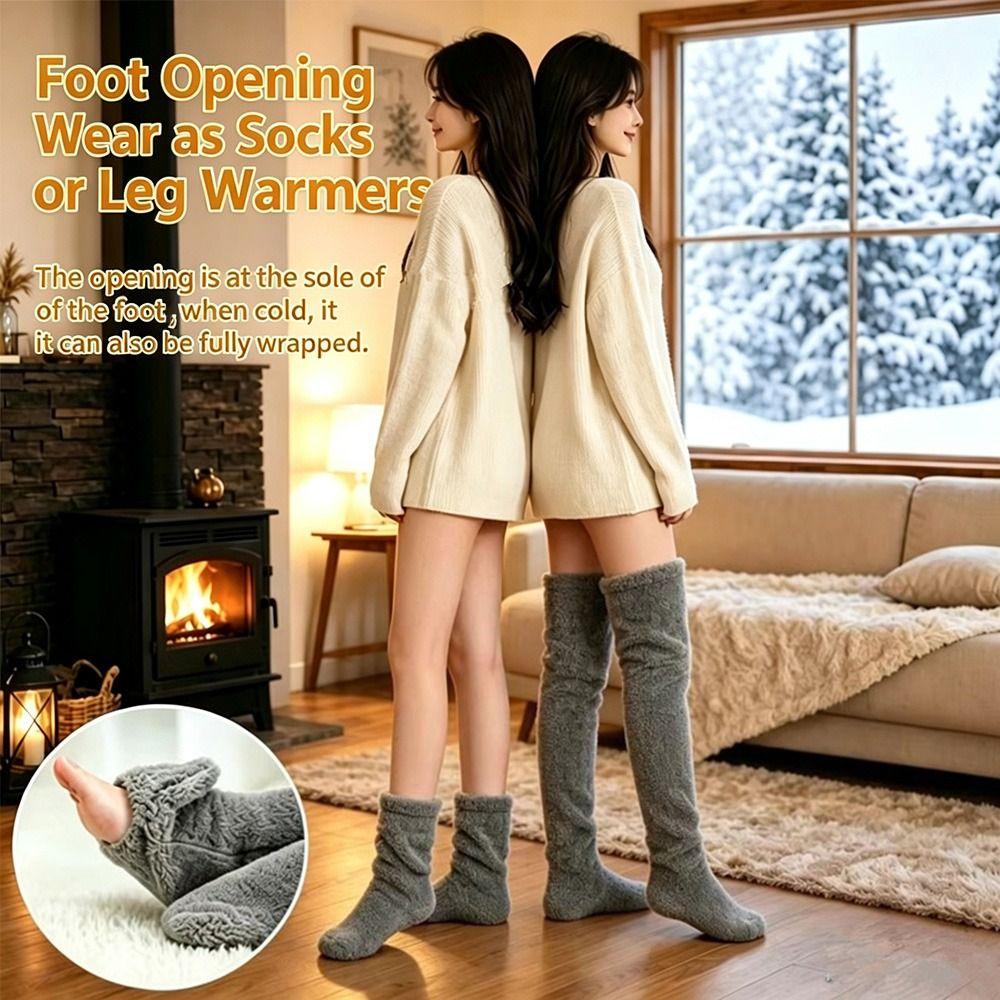 Anti Slip House Socks Thick Foot Warmer Comfort Floor Socks Home Indoor Use