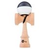 KENDAMA USA Kaizen Kendama Jet Shape Half Split Improved Kendama Half Split JET Shape (Black and White)