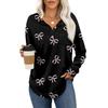Women's Retro Printed Fashionable Long-sleeved Top