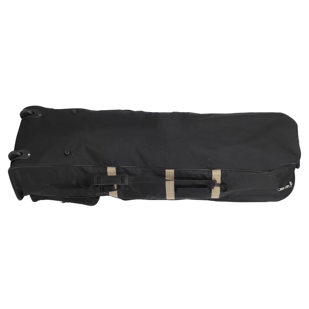 Golf Travel Bag with Wheels Foldable 600D Oxford Golf Aviation Bag Club Case Storage PouchGold