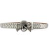 Punk Skull Buckle Belt for Adult Teens Rhinestones Rivet Studded Belt Halloween Party Music Festival Belt Eye Catching