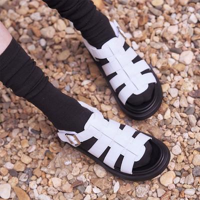 [Customade Woman] 5.5cm Velcro Fisherman Platform Sandals Willa [CW0067WH] [Shipped from Korea] 100% Authentic