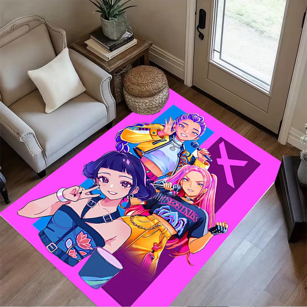 Dance Party Stars Area Rug Design for Game Room Bedrooms Dormitory Kitchen Antislip Carpet Office home decor