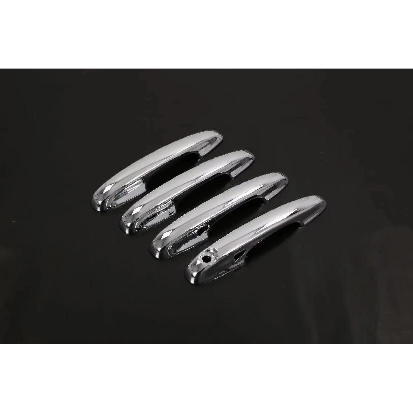 For Ford Focus      ABS Chrome Carbon Fiber Glossy Black Car Door Handle Cover Trims Car Styling Accessories