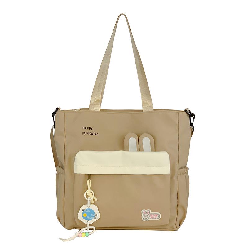Girls' Summer Lazy Style School Bag - New Student Simple Shoulder Bag 2026