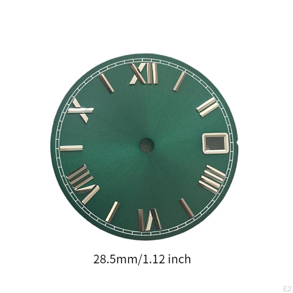 28.5mm Roman Numerals Dial Metal Component for NH36 Movement