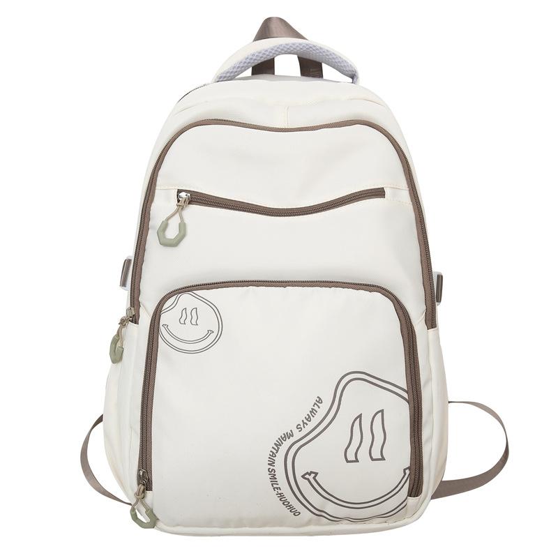 Schoolbag new student college style schoolbag trendy couple backpack large capacity fashion simple casual backpack
