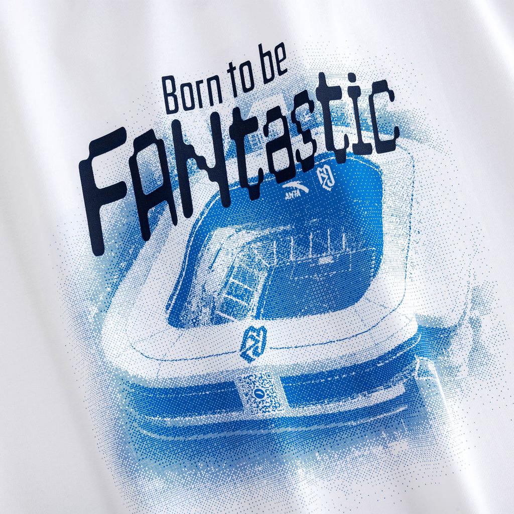 Anta Breathable Casual Minimalist T-Shirt Unisex Tops Snow-White 172638102R-1