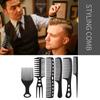 Hair Styling Comb Set Professional Barber Hair Comb Antistatic Hair Comb 6Pieces Hairdressers Comb Set for All Hair Type