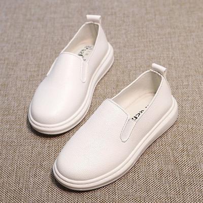 Spring and Autumn New Children's Shoes Children Single Shoes Soft Soled Girls Board Shoes Boy Leather Shoes Breathable Bean Shoes Baby Shoes