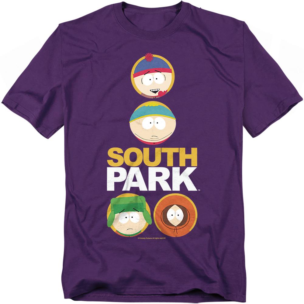South Park Unisex Adult Solid Circles T-Shirt