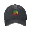 Gorra de Béisbol de Lona Lavada Bordada León Rasta Ajustable Clásico Estilo Streetwear Sombrero con Diseño Inspirado en el Reggae