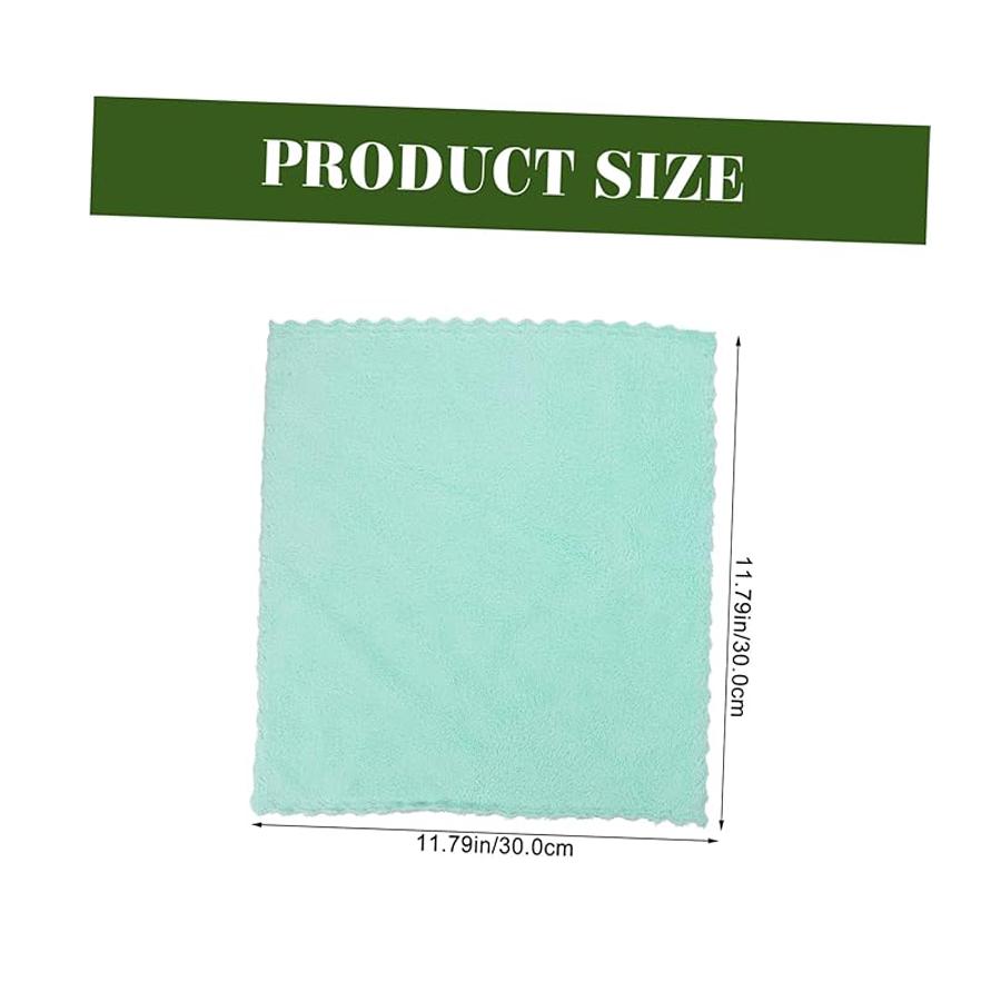 6PCS Coral Fleece Washcloths - 30×30CM Skin-Friendly Soft Towels for Bathroom, Face & Multi-Purpose Cleaning