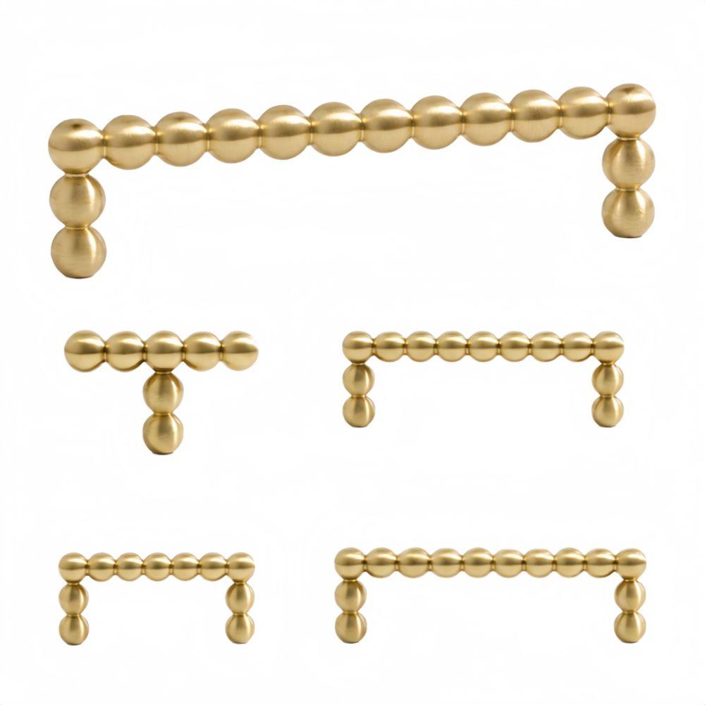 Small Round Ball Hardware Handle Solid Brass Cabinet Drawer Knobs  Multipurpose