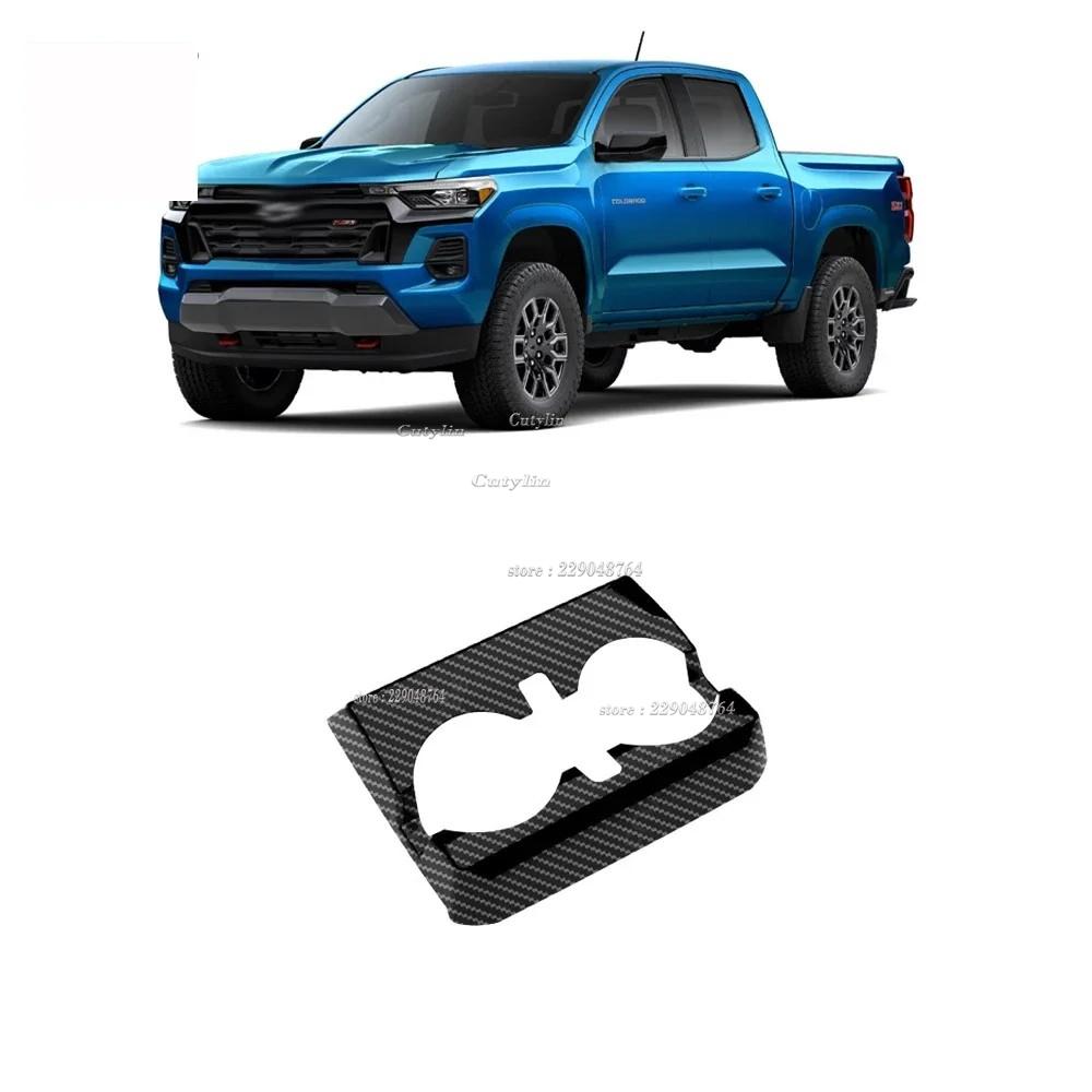 ABS Carbon Fiber For Chevrolet Colorado 2024 2025 Gear Shift Window Switch Control Gear Shift Panle Rearview Mirror Cover Trim