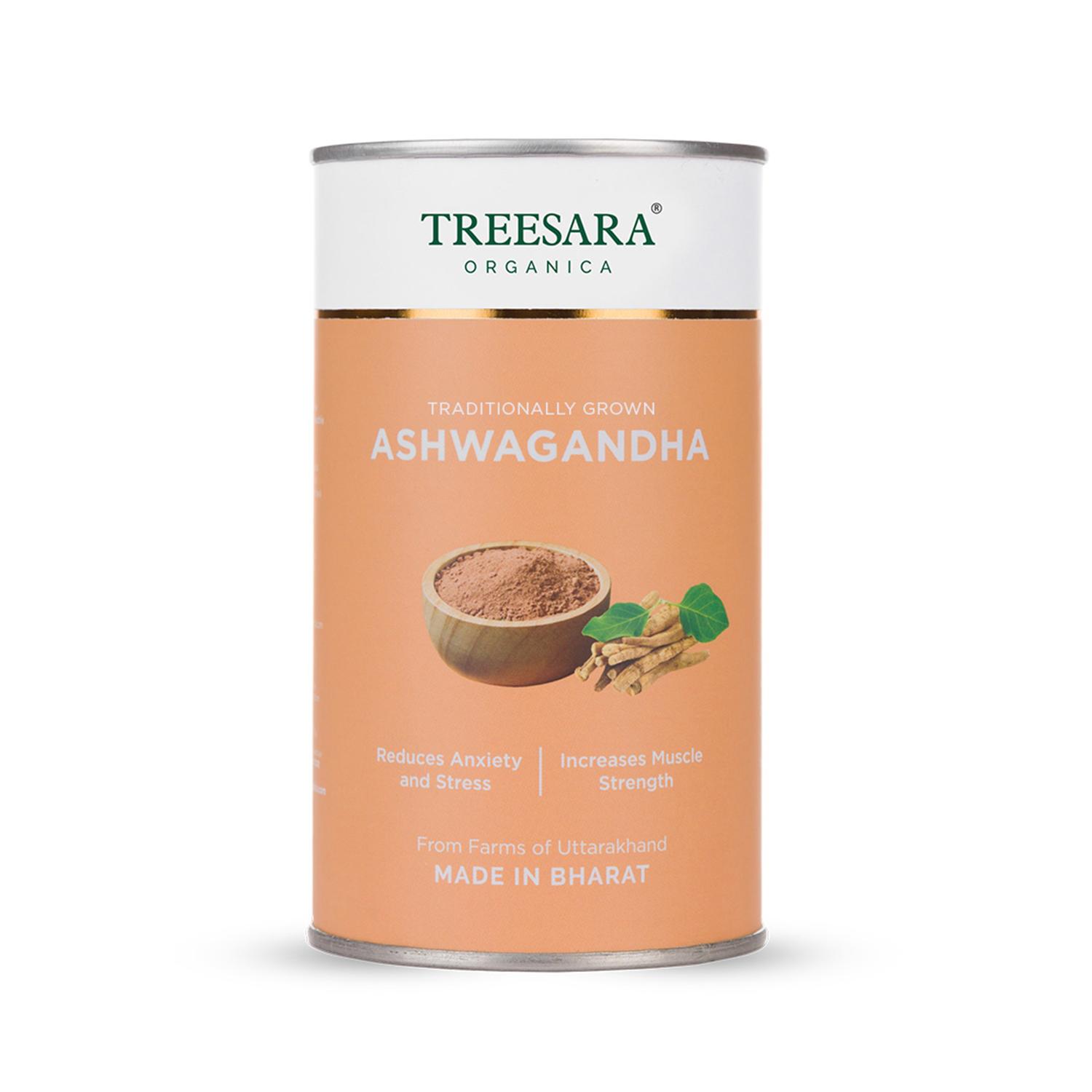 

TREESARA Organica Ashwagandha Root Powder Травяная добавка 3,5 унции