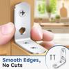 20/1Sets L Bracket Corner Brace Sets 90 Degree Right Angle Brackets for Home Wood Furniture Cabinet Chair Shelves with Screws