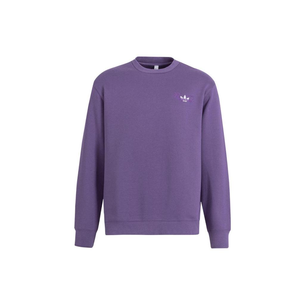 Adidas Originals Sweatshirts Men's Purple Crew Neck Moderate IM1206