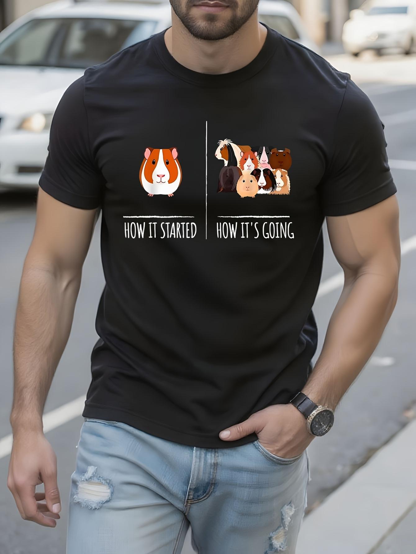 Funny Tshirt Funny Guinea Pig Lovers Tshirt - How It Star... XL