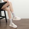 2025 Autumn New Thick-soled Muffin Little White Shoes Women's Color Matching Casual Versatile Student Board Shoes Four-season Single Shoes
