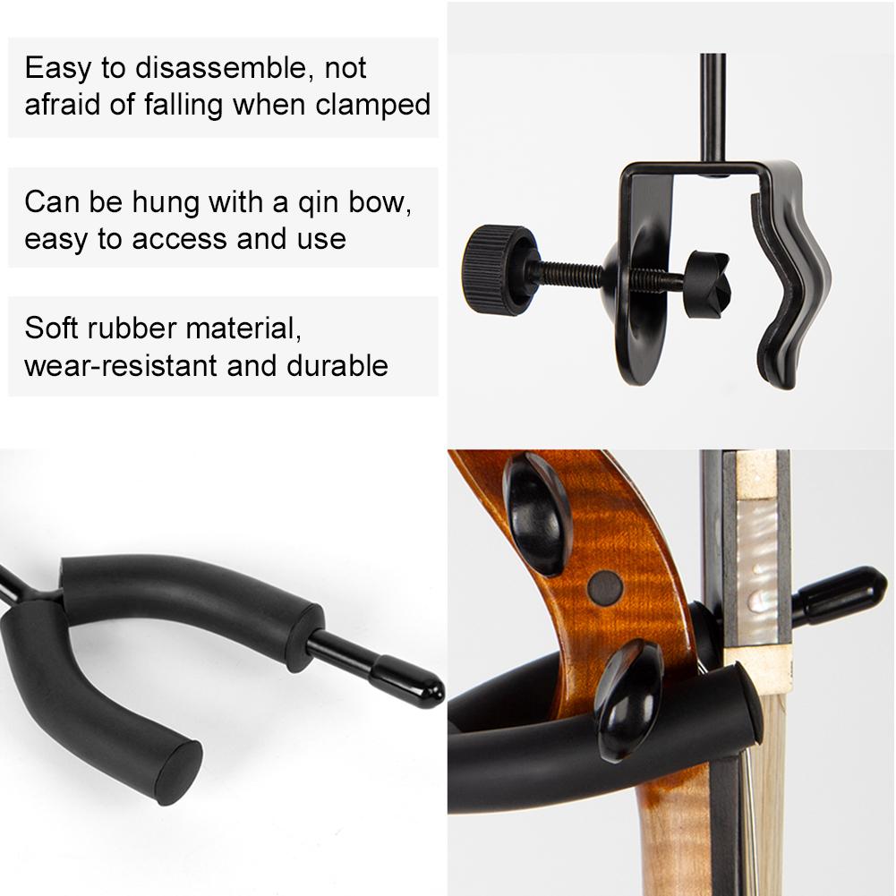 Violin Hanger Violin & Viola Stand Violin Holder for Desktop Microphone Or Sheet Music Stand for Home Studio Music Room