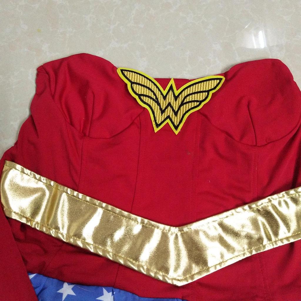 M-XL Cosplay Superhero Costume - Wonder Woman Halloween & Stage Outfit for Women