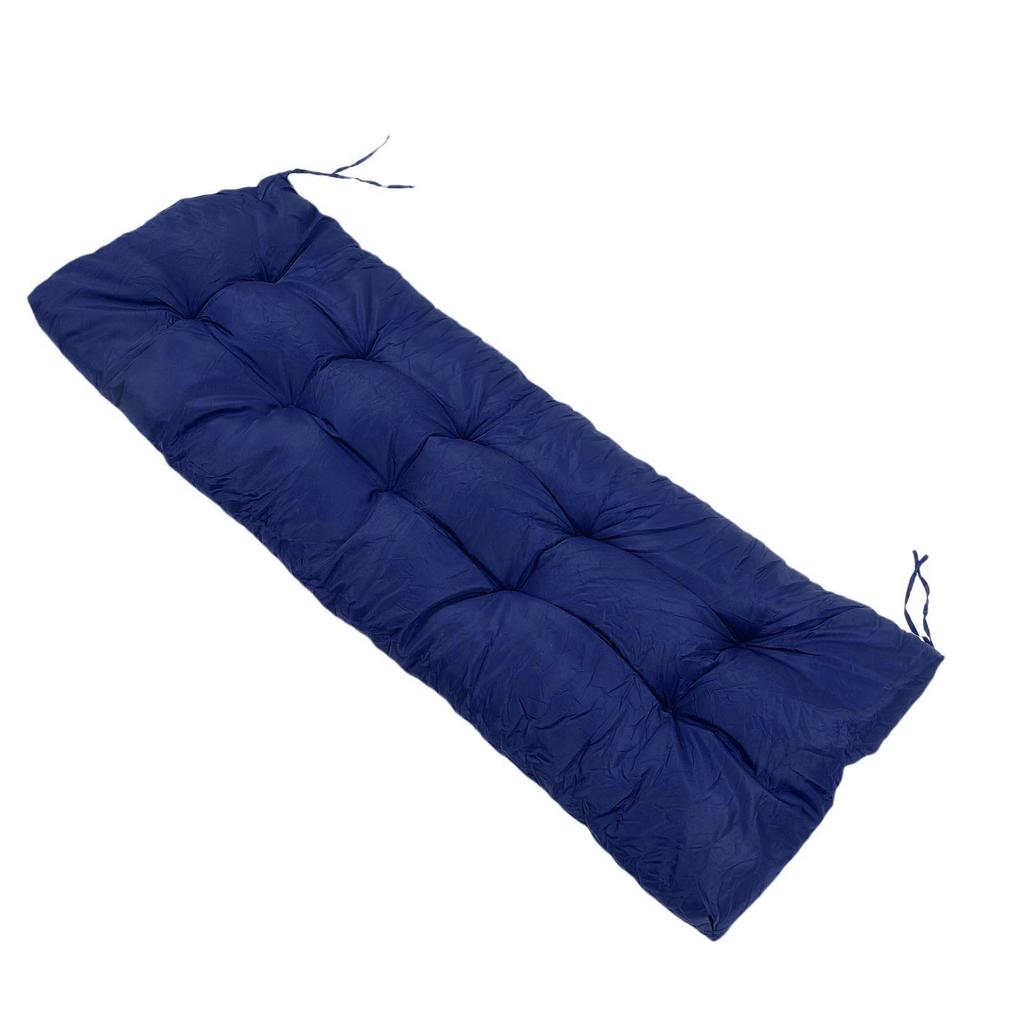 Bankkissen Regendicht Sonnenschutz PP Baumwolle Polyester Schwamm 2-Sitzer Bankauflage für Innen Außen Marineblau