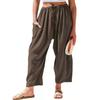Women High Waist Loose Pleated Wide Leg Casual Long Pants
