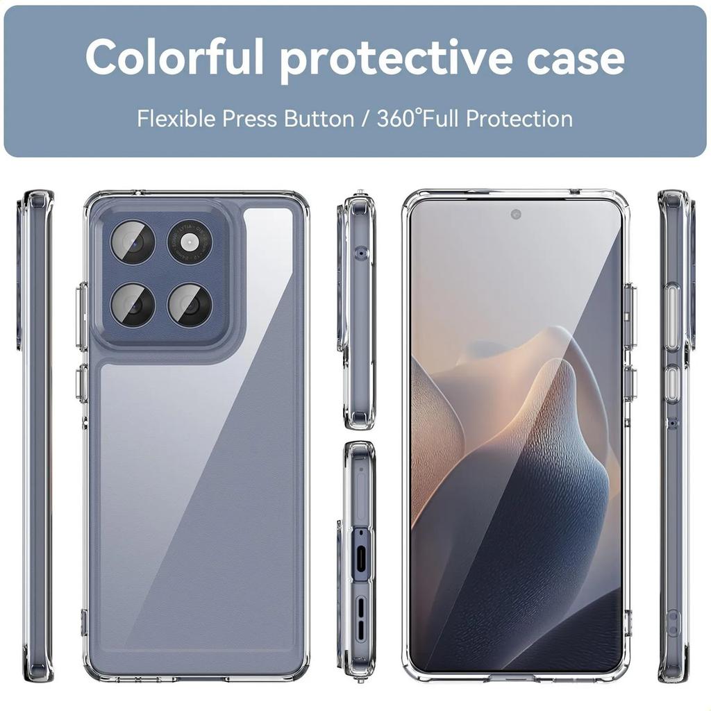 Phone Case For Motorola Moto Edge 60 Fusion, Clear Transparent Phone Case Cover For Motorola Moto Edge 60 Fusion