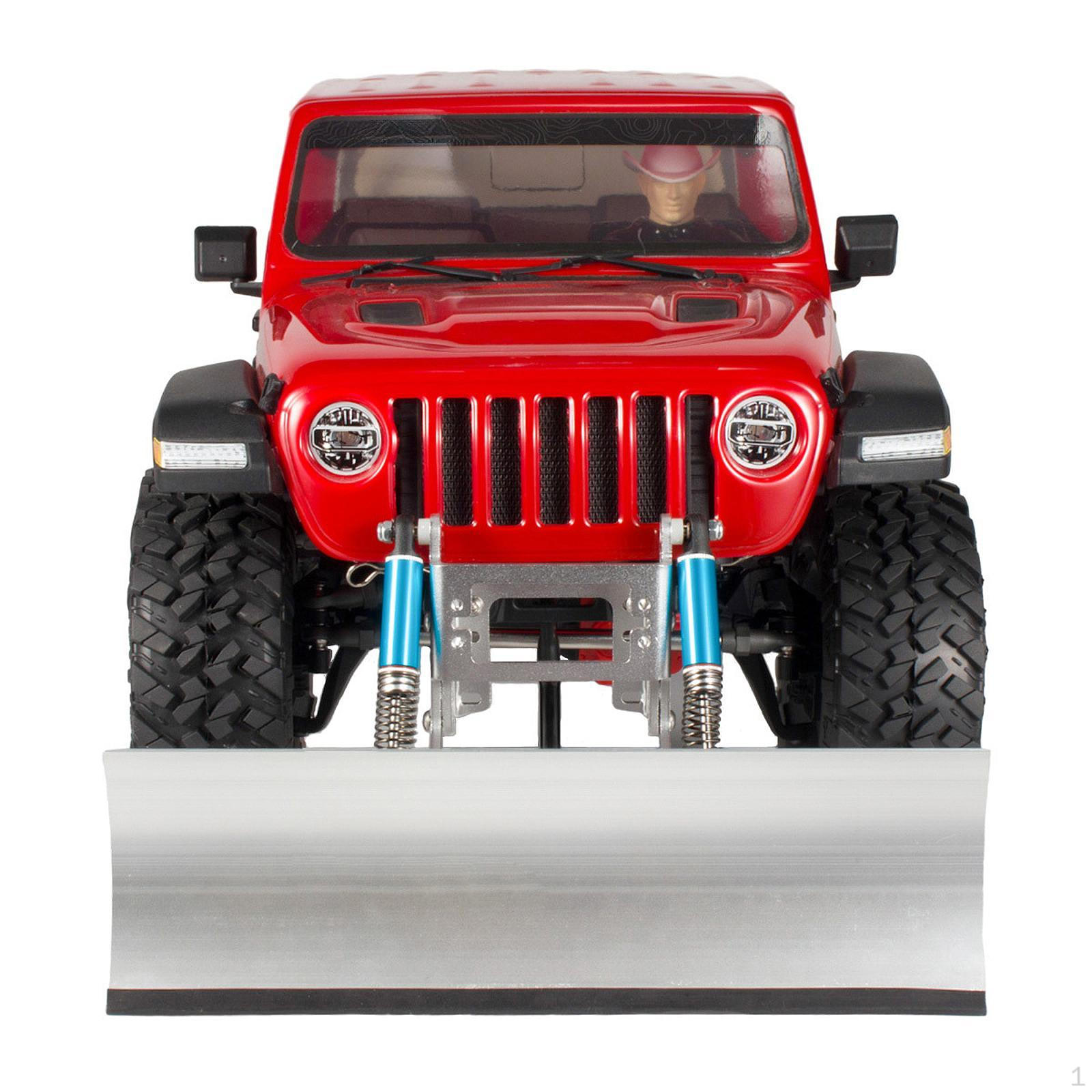 

1:10 RC Car Accessory DIY Metal Snow Plow Decorative Crawler Parts Decoration