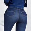 European and American Spring Slim Fit Skinny Pants Elastic High Waist Jeans Women's Trousers