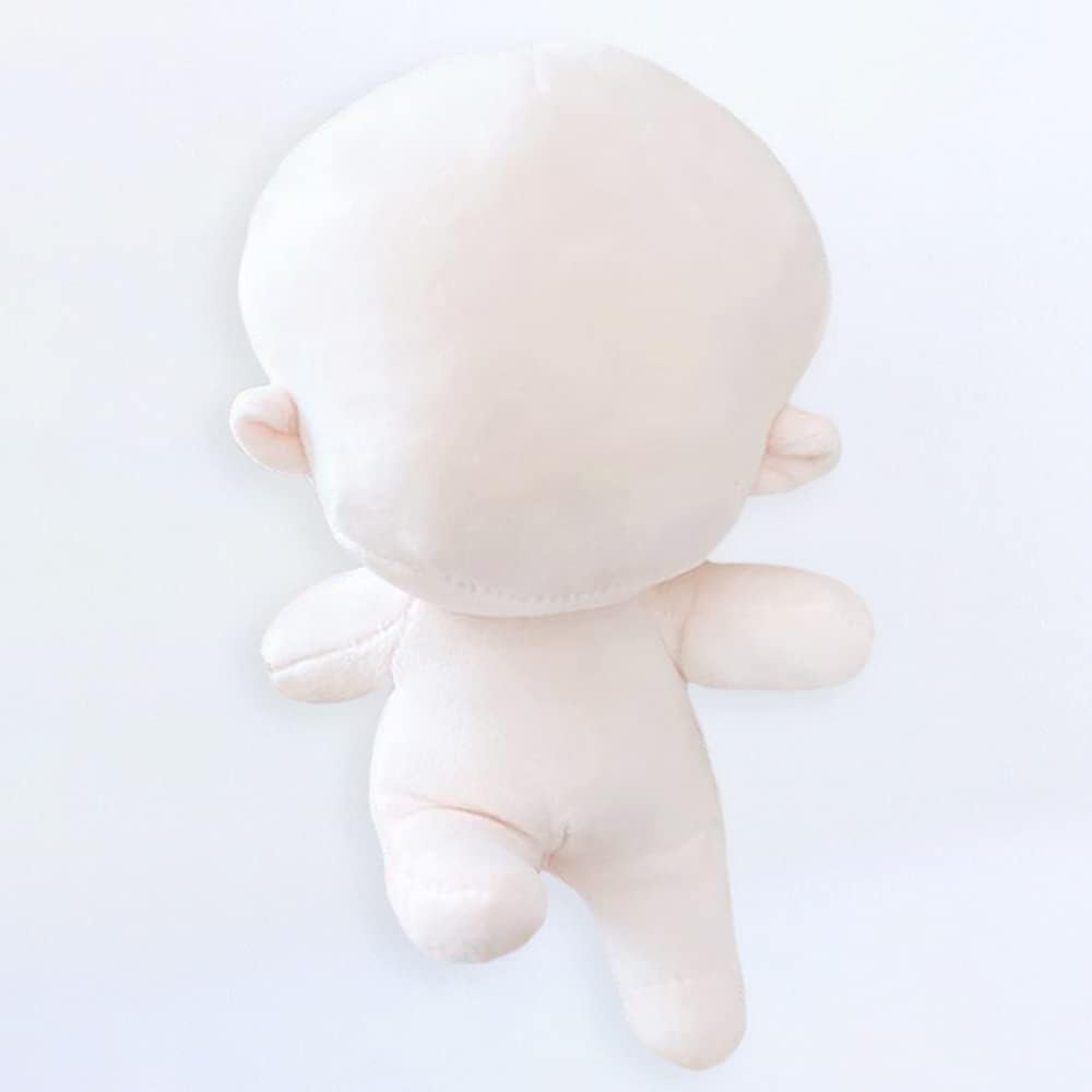 Niannyyhouse 20cm Cotton Doll Plush Toy with Skeleton No Embroidery Standard Body Dress-Up Doll