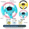 Free Shipping Kid's Toy: Suction Cup Simulated Co-Pilot Music Steering Wheel for Indoor/Outdoor Early Education