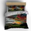 Colorful Abstract Landscape Pattern. Bedding Sets Duvet Cover Sets Duvet Covers Pillowcases(1 * Duvet Cover 2 * Pillowcases, Without Duvet Insert)