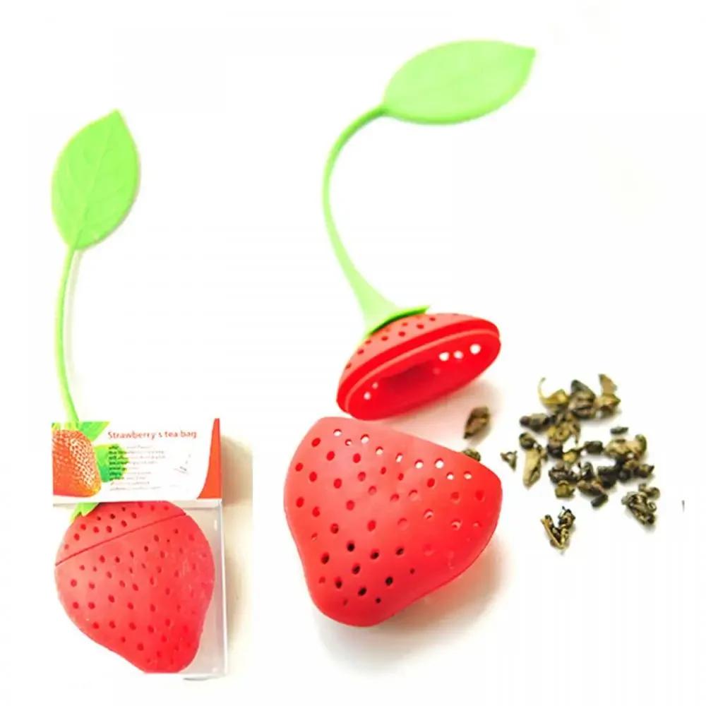 Loose Tea Leaf Strainer Silicone Tea Infuser Teapot Tool Teabag Kettle Ball Holder Herbal Spice Filter Tea Infuser cha hai