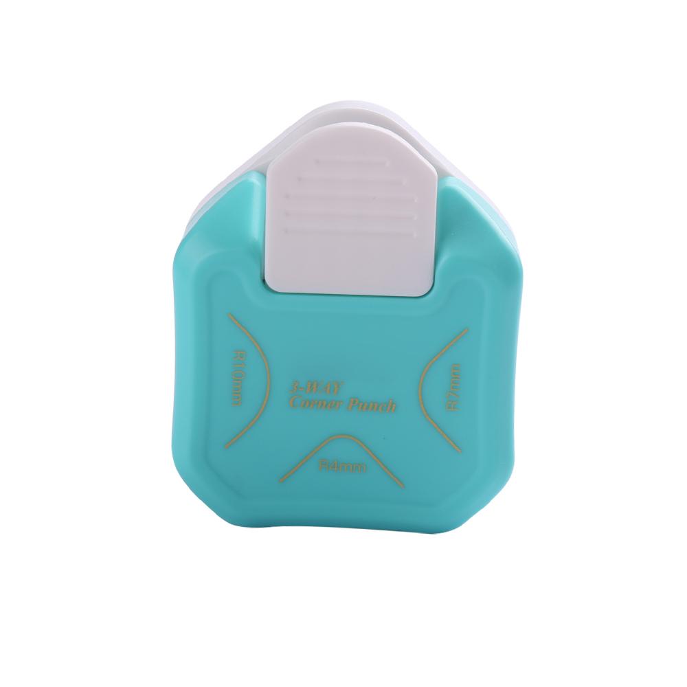 KW- 3-in-1 Corner Rounder Punch R4/R7/R10mm Round Corner Trimmer Cutter for Card Photo Paper Laminating Pouches