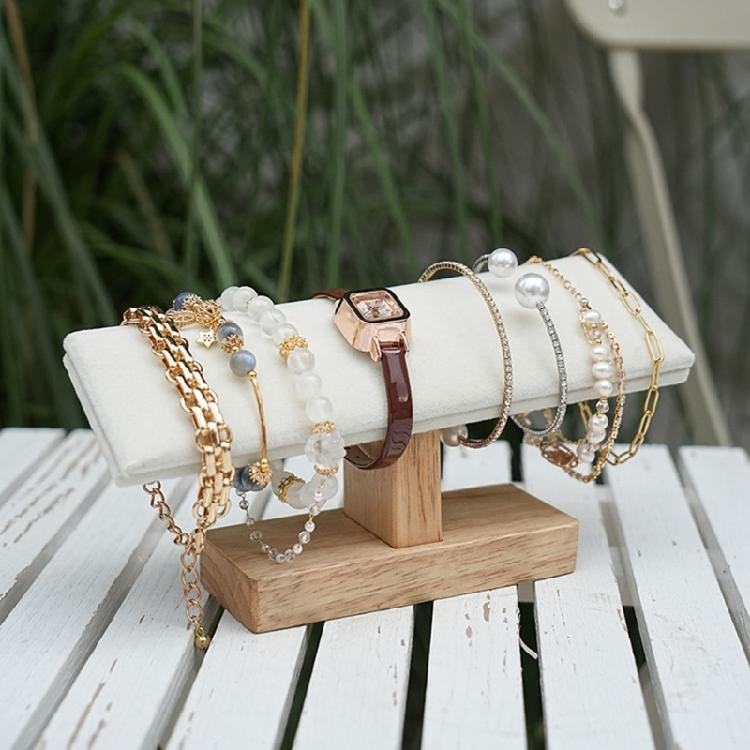 Stylish Jewelry Display Holder Craft from Sturdy Wood and Lint Suitable for Professional and Personalize Collections