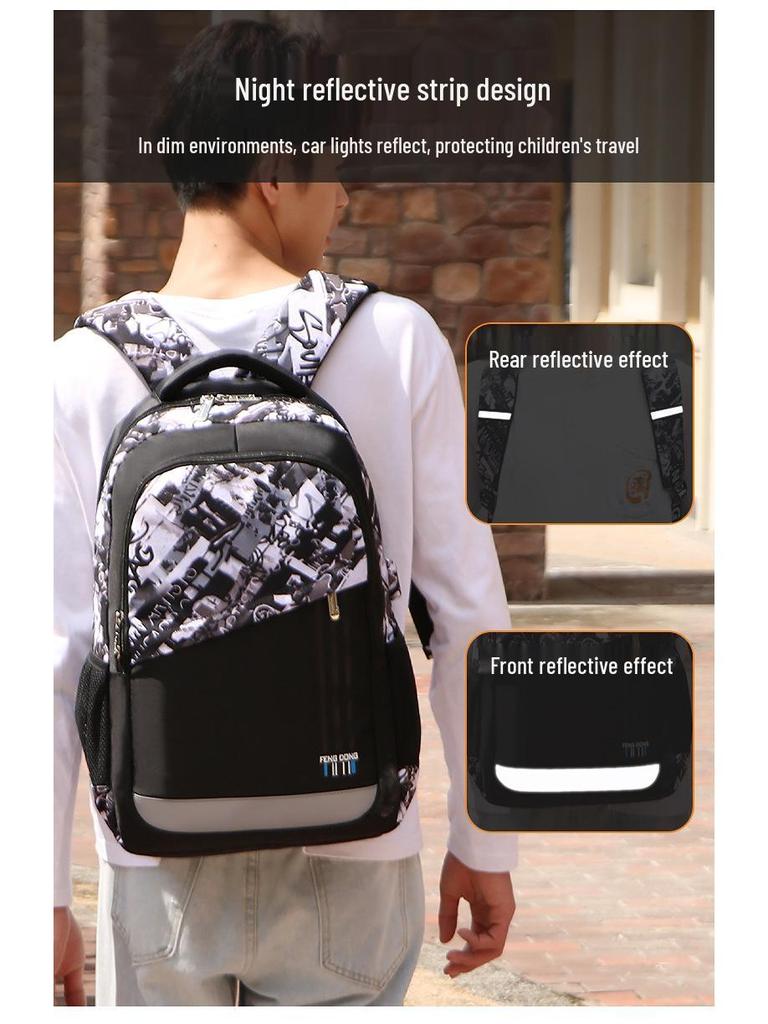 Universal Lightweight Large Capacity Backpack: Wear-resistant, Multifunctional, Load-reducing Travel & Student Schoolbag.