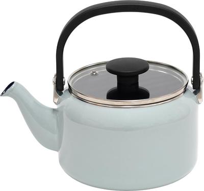 Fuji Emaille Kessel mit Glasdeckel, 2,0 l, Grau, AMZ-2.0K.SG