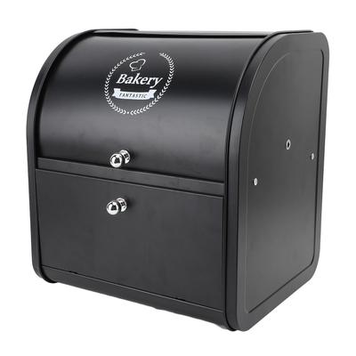Double Layer Bread Box Metal Bread Storage Bin Multifunctional Large Capacity Bread Storage