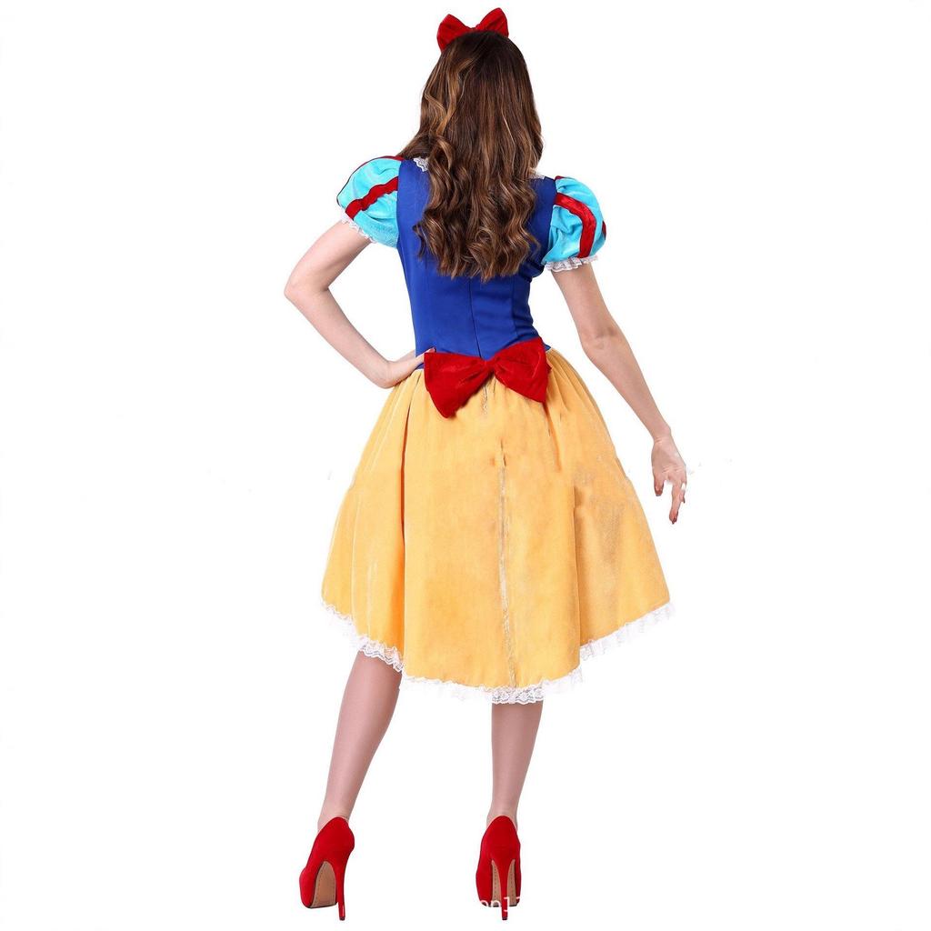 Halloween Snow White Masquerade Costume for Adults