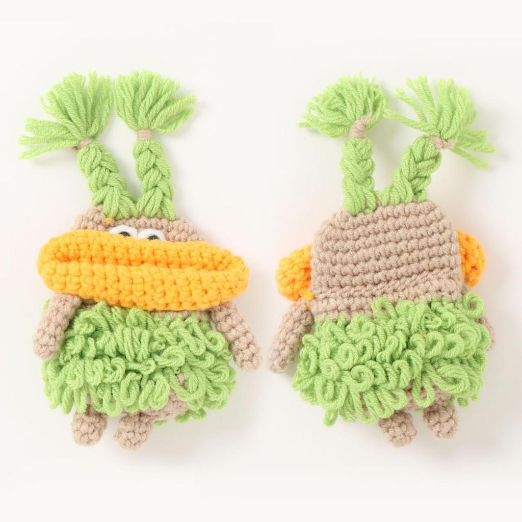 Macaroni Edge Airpods Handmade Yarn Mascot Case for Airpods Pro Case, Airpods, (2nd Generation) (Airpods Pro/Pro (2nd Generation), Mojarin)