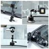   PU844B 3 Inch Suction Cup Mount Quick Release Aluminum Alloy 30kg Horizontal Suction Force with 1Celsius4 Inch & 3Celsius8 Inch Screw Holes