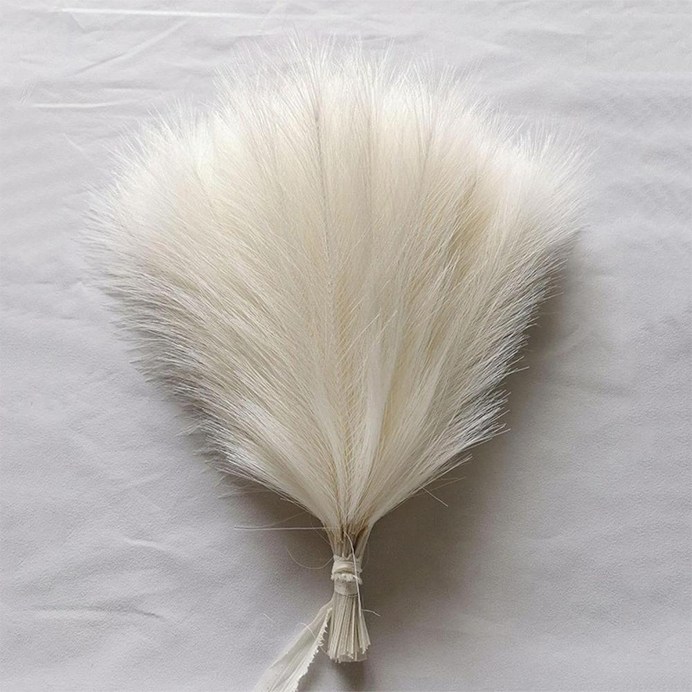 10Pcs Artificial Flowers Fluffy Pampas Grass Decor Fake Plant Reed Flower for Wedding Boho Bouquet Office Hotel Vase Decoration