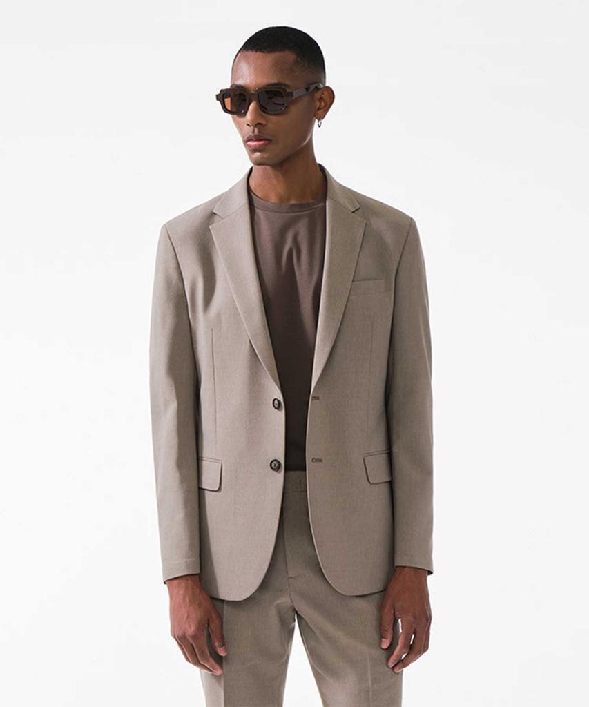 Stco Poly Setup Jacket Beige (Slender Fit)_Sejub02Csd