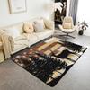 Erosebridal Rustic Cabin Lodge Area Rug 6'6" x 4'11" for Bedroom Living Room Playroom,Hunting Bear Deer Carpet,Southwestern Aztec Decorative